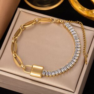 crystal elegance armband 18k vergoldet